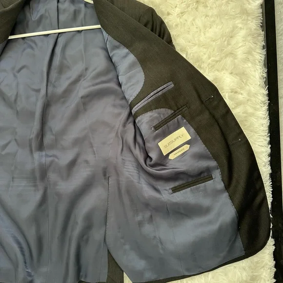 Suitsupply Charcoal Men's Blazer pure wool S110 XS